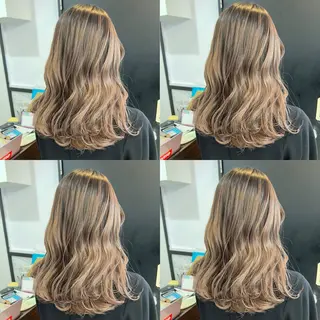 ミディアム カラー ✨縮毛矯正✖︎顔周り レイヤー✨ナカムラのヘアスタイル