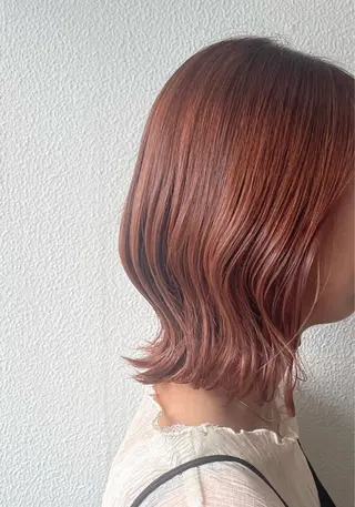 ミディアム カラー ヘアアレンジ 陰山 友咲のヘアスタイル