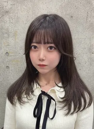 セミロング ホワイト系はお任せ /ブリーチ/店長岩崎のヘアスタイル