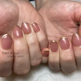 ショート ネイル mks＊nail //  枚方長尾のネイルデザイン