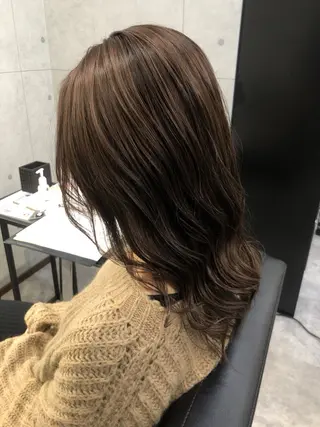 ミディアム REVE美容室 REVEマツエクのヘアスタイル