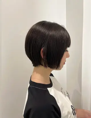 ショート ボブパーマ/縮毛矯正 /かわいい/せき🫧のヘアスタイル