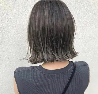セミロング カラー パーマ ヘアアレンジ ツヤ髪 /髪質改善 松岡将太郎のヘアスタイル