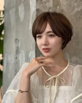ショート パーマ 松井美樹/似合わせ ガーリー・韓国のヘアスタイル