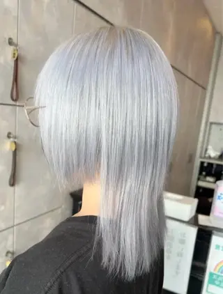 ミディアム カラー 🎀ハイトーン・艶 カラー HANA🎀のヘアスタイル