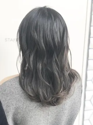 ミディアム カラー 🌙HIZUKI🌙 ハイトーン 艶髪のヘアスタイル