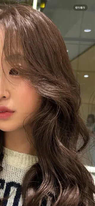 ロング カラー 🇰🇷韓国スタイル /束間まつげ🎀ミキのヘアスタイル