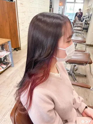 ロング カラー イワタ マハ/ minim hairのヘアスタイル