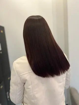 ロング カラー ヘアカラー&縮毛矯正 STAR☆RIVERのヘアスタイル