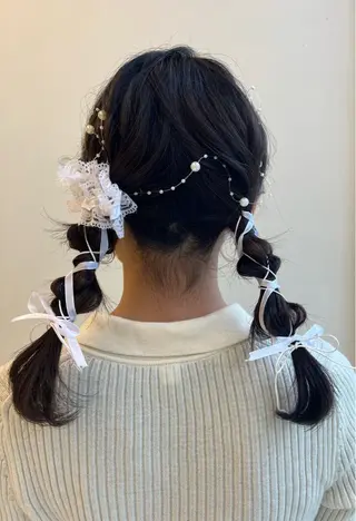 ロング ヘアアレンジ ダブルカラー特化✨ /透明感カラーゆりあのヘアスタイル