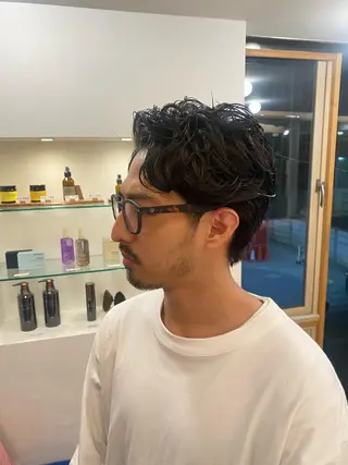 ショート パーマ メンズ 🌻おおとみはな/ レイヤー/Wカラ🌻のヘアスタイル