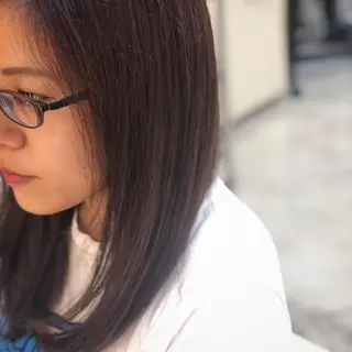 ロング 大西 涼のヘアスタイル