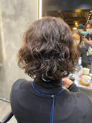 パーマ 透明感カラー🌿 グレージュ🐺陽介のヘアスタイル