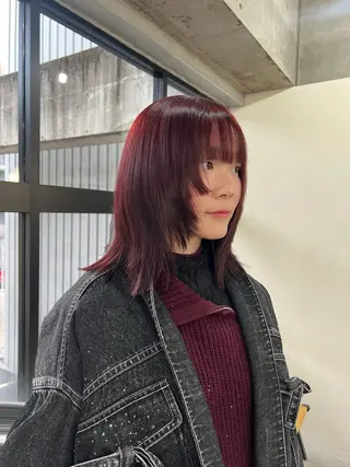 ミディアム LA KING KYOTO所属・LA KING 👑 【ハーツ】艶髪のヘアスタイル