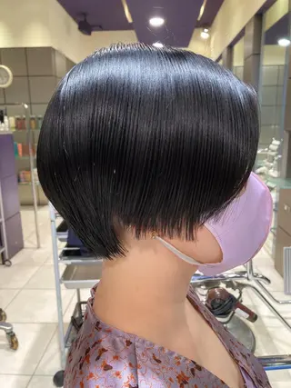 ショート スキバサミを使わない カット🌼唯🌼のヘアスタイル