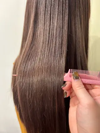 ロング カラー 金森 有希のヘアスタイル