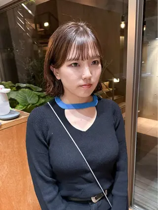 ショート カラー パーマ 大橋 芽衣のヘアスタイル
