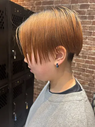 ショート カラー メンズ 久木原 ゆりのヘアスタイル