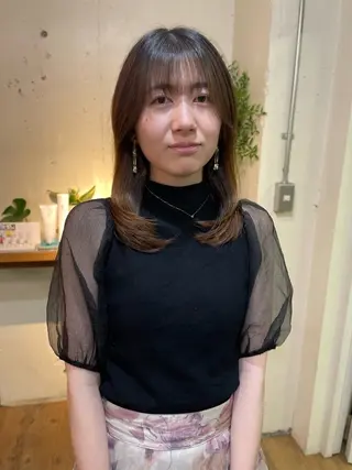 ロング YUKI 新宿カット パーマ/カラーのヘアスタイル