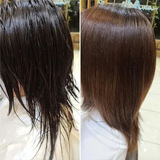 ミディアム Ash 店長　山下達也のヘアスタイル