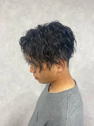 パーマ メンズ 武石 春音のヘアスタイル