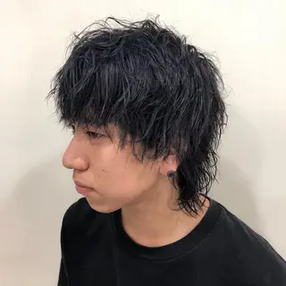 ショート パーマ メンズ特化 古賀陸斗のヘアスタイル