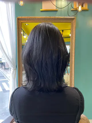 ミディアム 末石 智のヘアスタイル