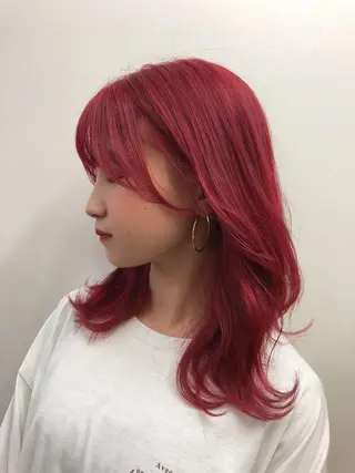 セミロング カラー ゆう🫧 透明感/ハイトーンのヘアスタイル