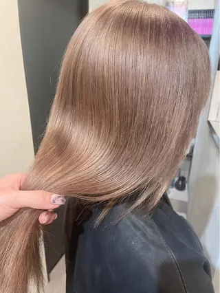 セミロング カラー カットモデル様無料 💎saaya💎のヘアスタイル