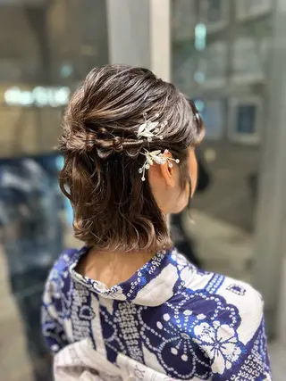 ショート ヘアアレンジ 土佐 彩純のヘアスタイル