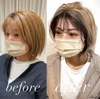 ミディアム カラー 過去一の柔髪ヘア 🌿einshairのヘアスタイル