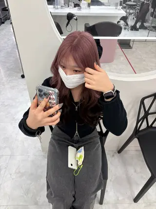 カラー 透明感ベージュ🤎 ナチュラルレイヤーのヘアスタイル