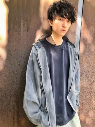 ミディアム カラー ヘアアレンジ メンズ ✨【公式】渋谷メンズ サロン BLUCK✨のヘアスタイル