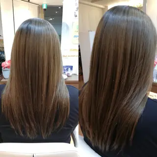 カラー ロング 岩本 ヨシハルのヘアスタイル