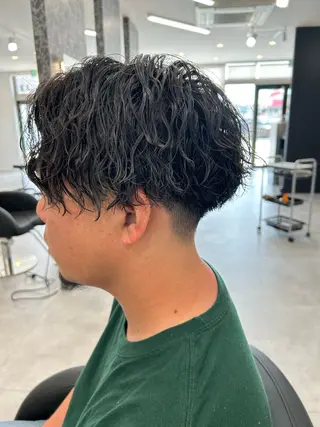 パーマ メンズ 土屋 竣奨のヘアスタイル
