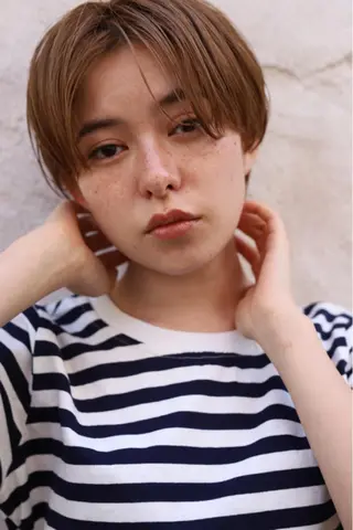 ショート カラー 岡安優太 顔まわり似合せが得意のヘアスタイル