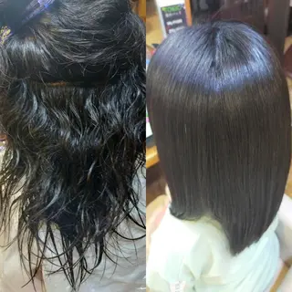 ミディアム 山木 裕子のヘアスタイル