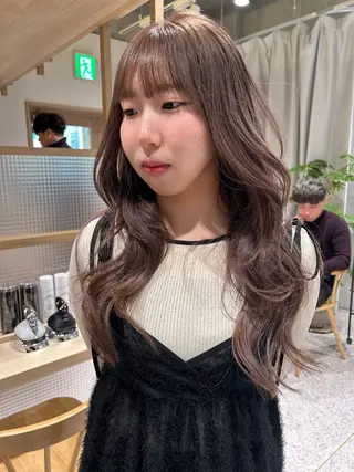 ロング カラー ヘアアレンジ トレンドレイヤー カット/mihoのヘアスタイル