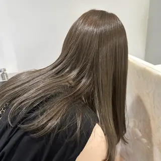 セミロング カラー ハイトーン/透け感 カラー🎀真香のヘアスタイル