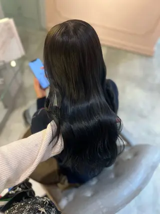 セミロング 🤍艶髪韓国ヘア🤍 Rikoのヘアスタイル