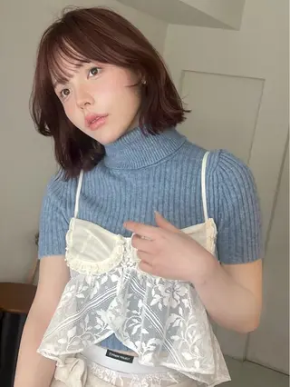 ショート 小顔ボブ jilblanカホのヘアスタイル