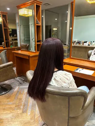 ロング カラー yoshino /ナチュラル縮毛のヘアスタイル