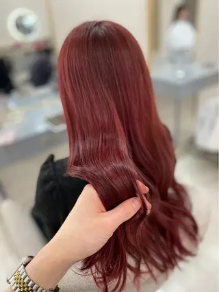 ロング 北川 万里子のヘアスタイル