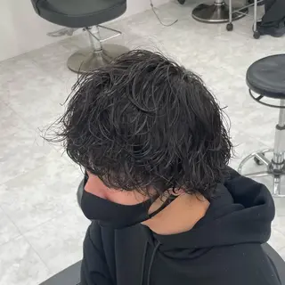 パーマ メンズ 🦋色落ち綺麗カラー メンズYUZU🦋‪のヘアスタイル