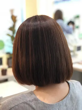 ショート パーマ 安井　昴 💫ブリーチ縮毛矯正のヘアスタイル