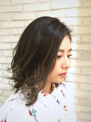 ミディアム カラー 小倉 聖也のヘアスタイル