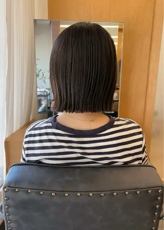 ショート カラー 西山 紗耶香🪽 透明感カラー/ボブのヘアスタイル