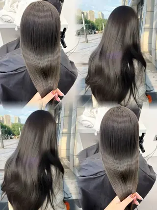 ロング カラー 天野 利咲のヘアスタイル