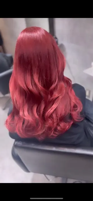 ロング カラー エクステ ダブルカラー新宿のヘアスタイル