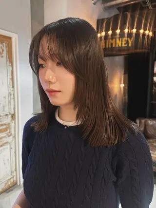 ミディアム NORA銀座 NATSUMIのヘアスタイル